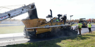 Repaving of New Jersey Motorsports Park's (NJMP) Thunderbolt Raceway is nearing completion. Photo courtesy NJMP.