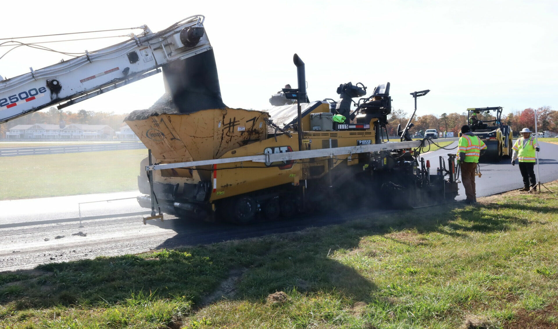 Repaving of New Jersey Motorsports Park's (NJMP) Thunderbolt Raceway is nearing completion. Photo courtesy NJMP.