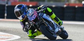 American Nathan Gouker (47) will start the FIM MiniGP World Finals from fourth in the grid. Photo courtesy Dorna.