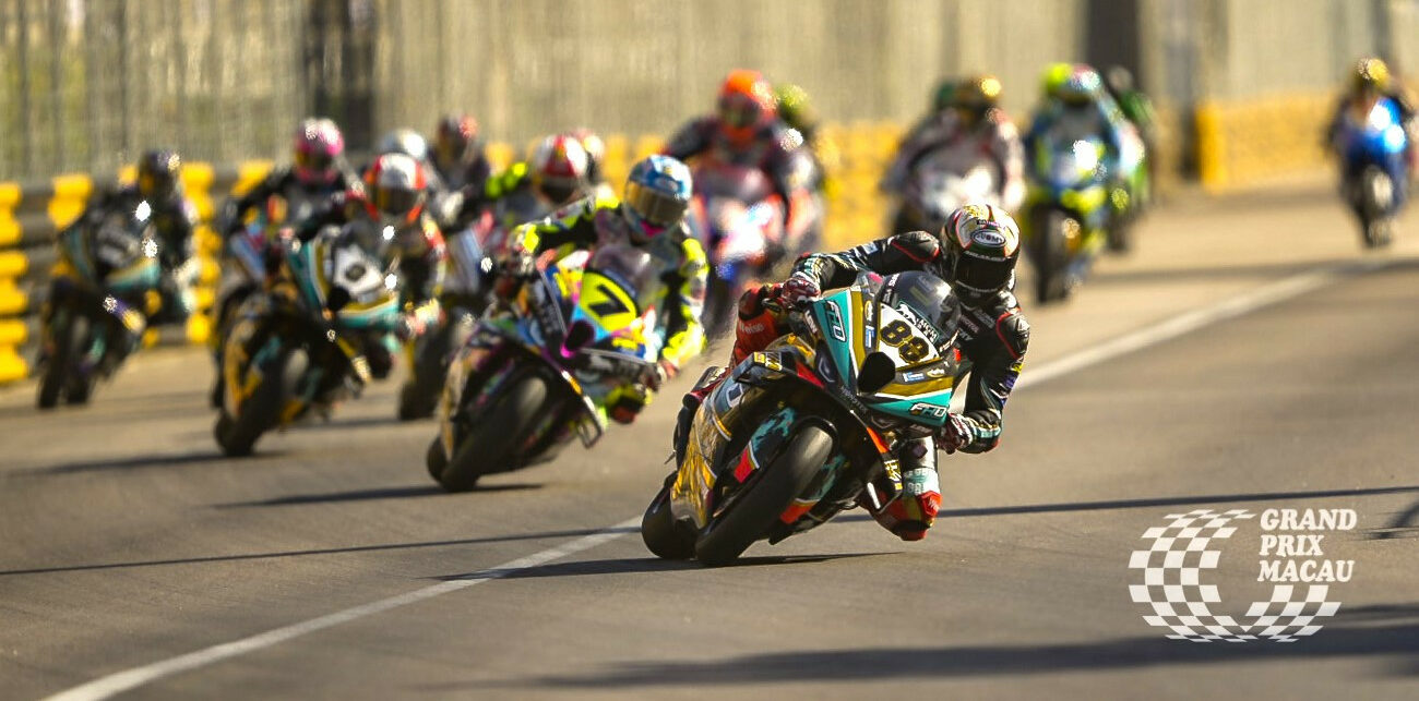 Peter Hickman (88) won the 55th Macau Motorcycle Grand Prix in China. Photo courtesy Macau Grand Prix Committee.