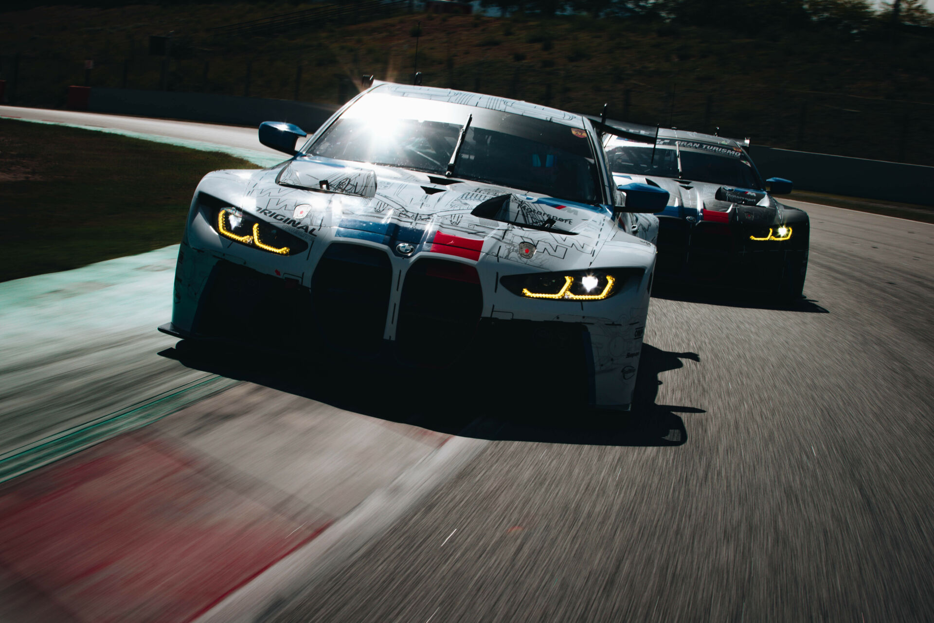 BMW M Team WRT's BMW M4 GT3 racecars. Photo courtesy BMW M Team WRT.