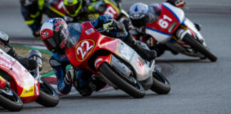 Kristian Daniel Jr. (22) finished sixth in his first ESBK PreMoto3 race weekend, at Catalunya. Photo by Danny Vela, courtesy Kristian Daniel.