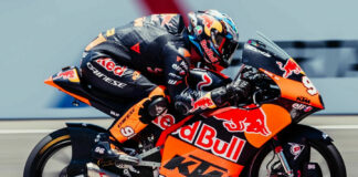 Daniel Holgado (96). Photo courtesy Red Bull KTM Tech3.