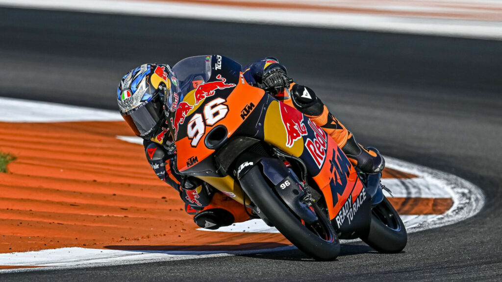 Daniel Holgado (96). Photo courtesy Red Bull KTM Tech3.