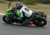 Roadracing World Wild Card Editor Sam Fleming at speed on a 2024 Kawasaki Ninja ZX-6R at Ridge Motorsports Park. Photo by Kevin Wing, courtesy Kawasaki Motors Corp., U.S.A.