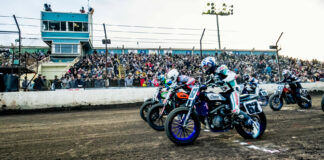 The start of the AFT SuperTwins LCQ at the Ventura Short Track. Photo by Tim Lester, courtesy AFT.