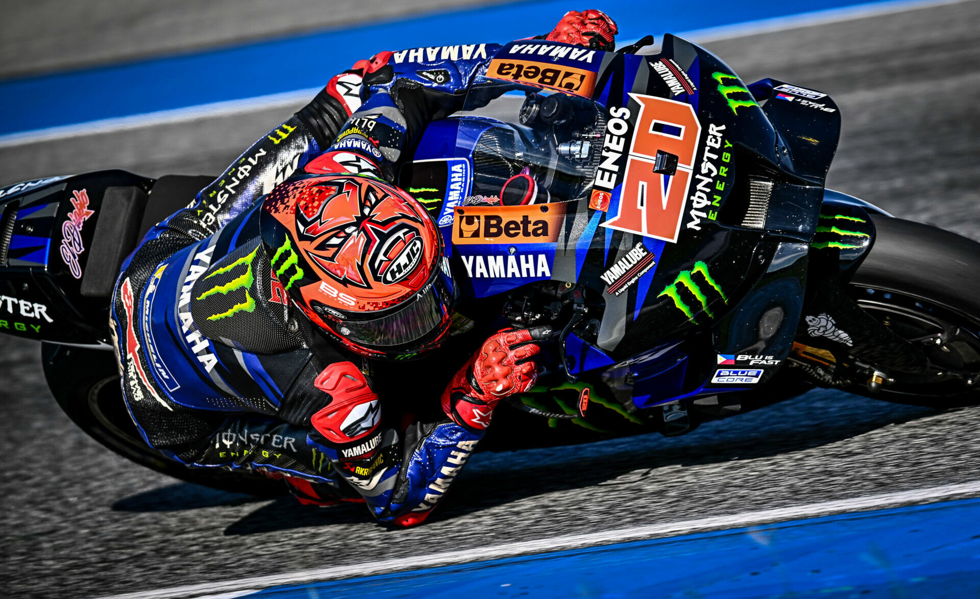 Fabio Quartararo (20). Photo courtesy Monster Energy Yamaha.