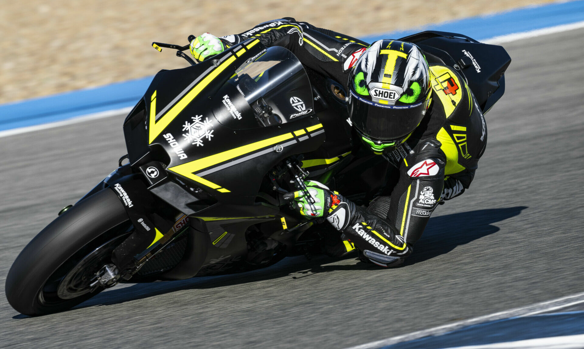 Axel Bassani in action at Jerez. Photo courtesy Kawasaki.