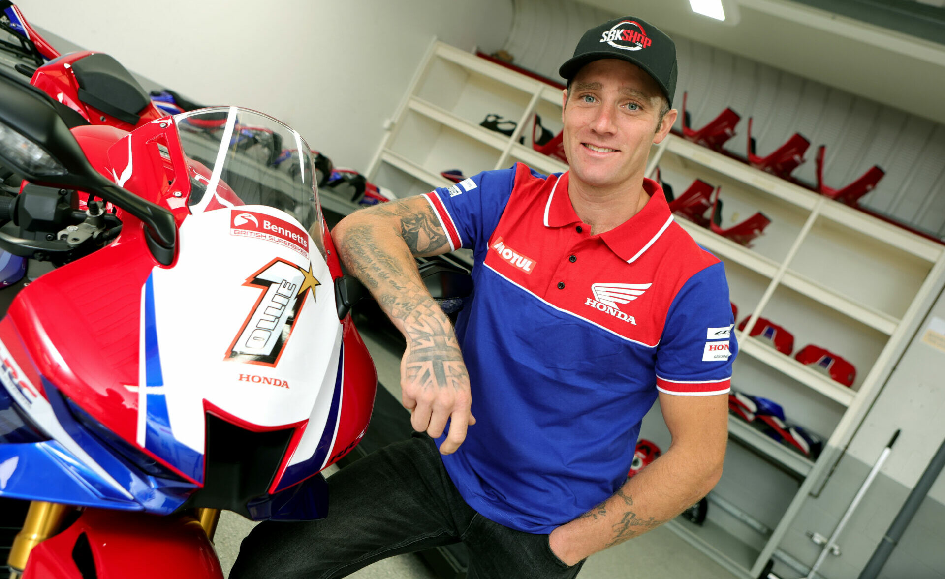 Tommy Bridewell, the 2023 British Superbike Champion. Photo courtesy Honda Racing UK.
