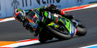 Jonathan Rea (65) at Magny-Cours. Photo courtesy Dorna.
