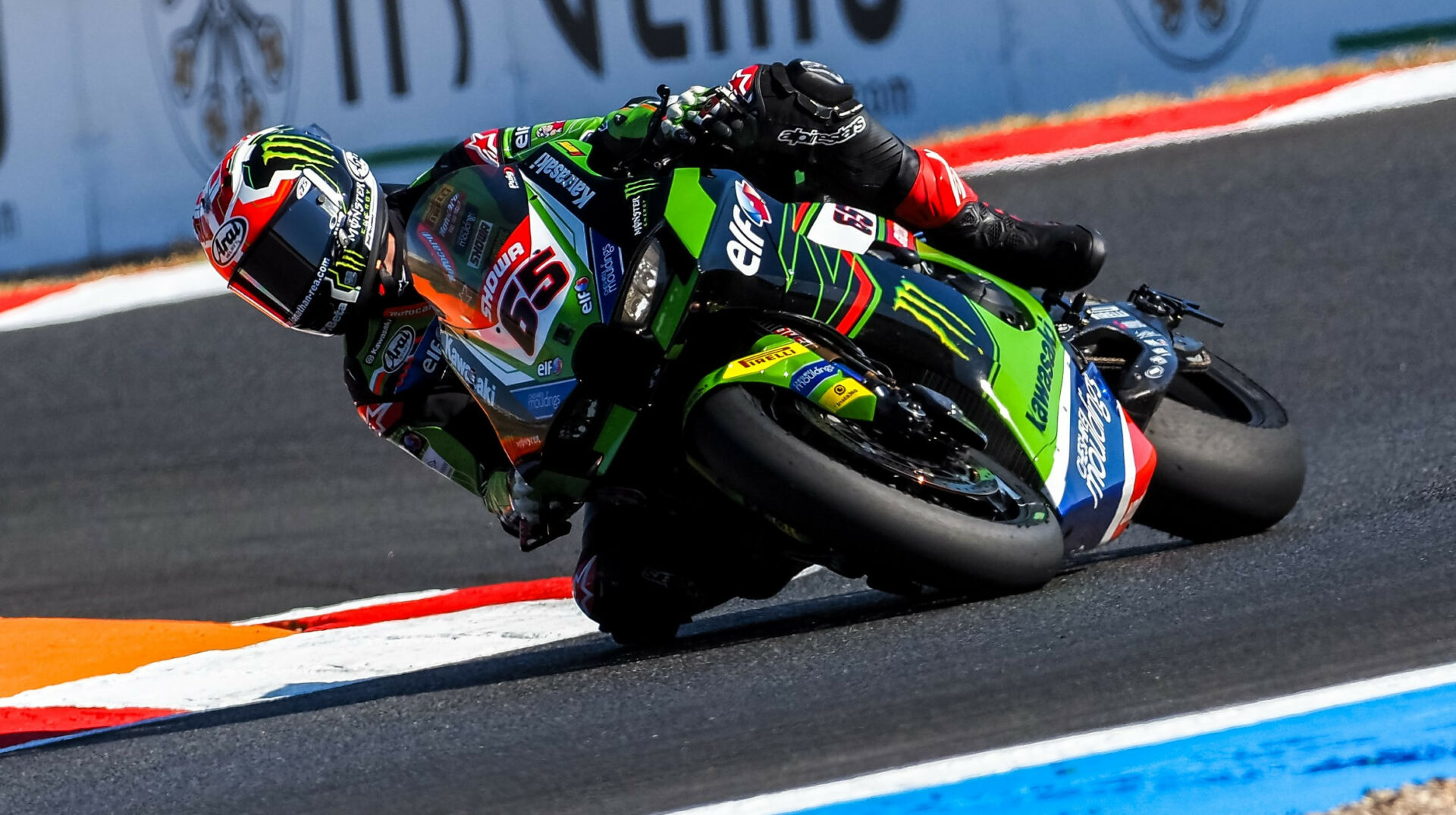 Jonathan Rea (65) at Magny-Cours. Photo courtesy Dorna.