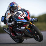 Toprak Razgatlioglu (54) testing on his new factory BMW M 1000 RR World Superbike in Portugal. Photo courtesy BMW Motorrad Motorsport.