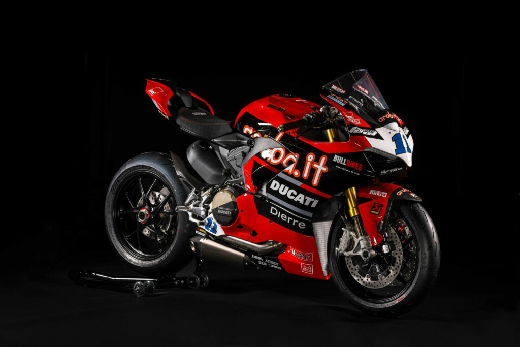 A Ducati Panigale V2 Bulega 2023 World Champion Replica. Photo courtesy Ducati.