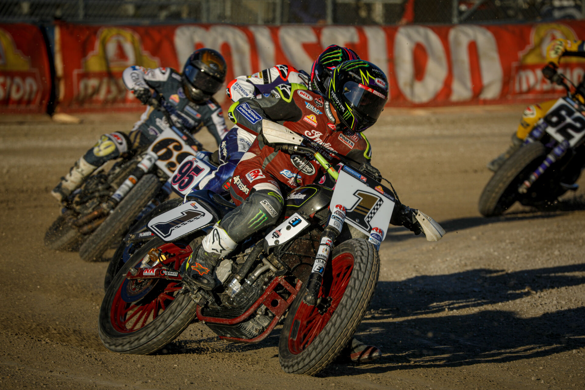 2023 American Flat Track (AFT) Mission SuperTwins Champion Jared Mees. Photo by Scott Hunter, courtesy AFT.