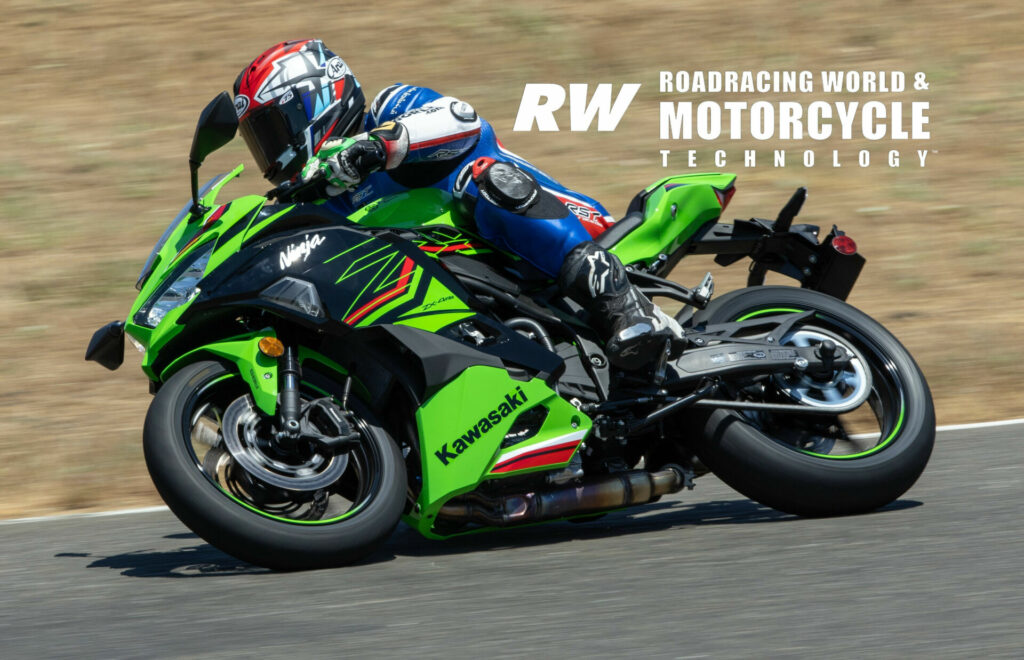 Kawasaki Motors Corp, U.S.A.'s decision to import the ZX-4RR global model paid off, with sales exceeding expectations. They'll bring in more for 2024. The theme is more-usable power. Photo by Kevin Wing.