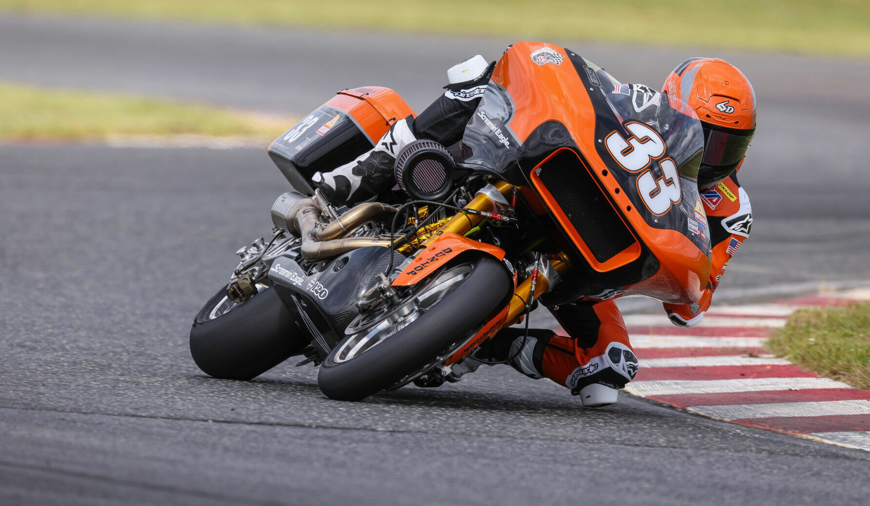 Kyle Wyman (33) on his Screamin' Eagle Harley-Davidson Road Glide. Photo courtesy Harley-Davidson.