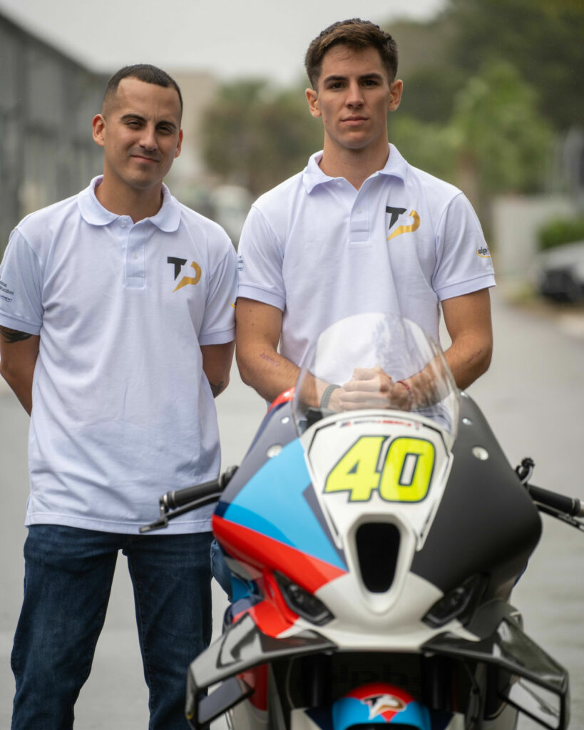 TopPro Racing rider/co-owner Alex Arango (left) and rider Sean Dylan Kelly (right). Photo courtesy TopPro Racing.