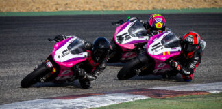 American Nathan Gouker (16) in action at the Cartagena Circuit, in Spain. Photo courtesy Nathan Gouker.