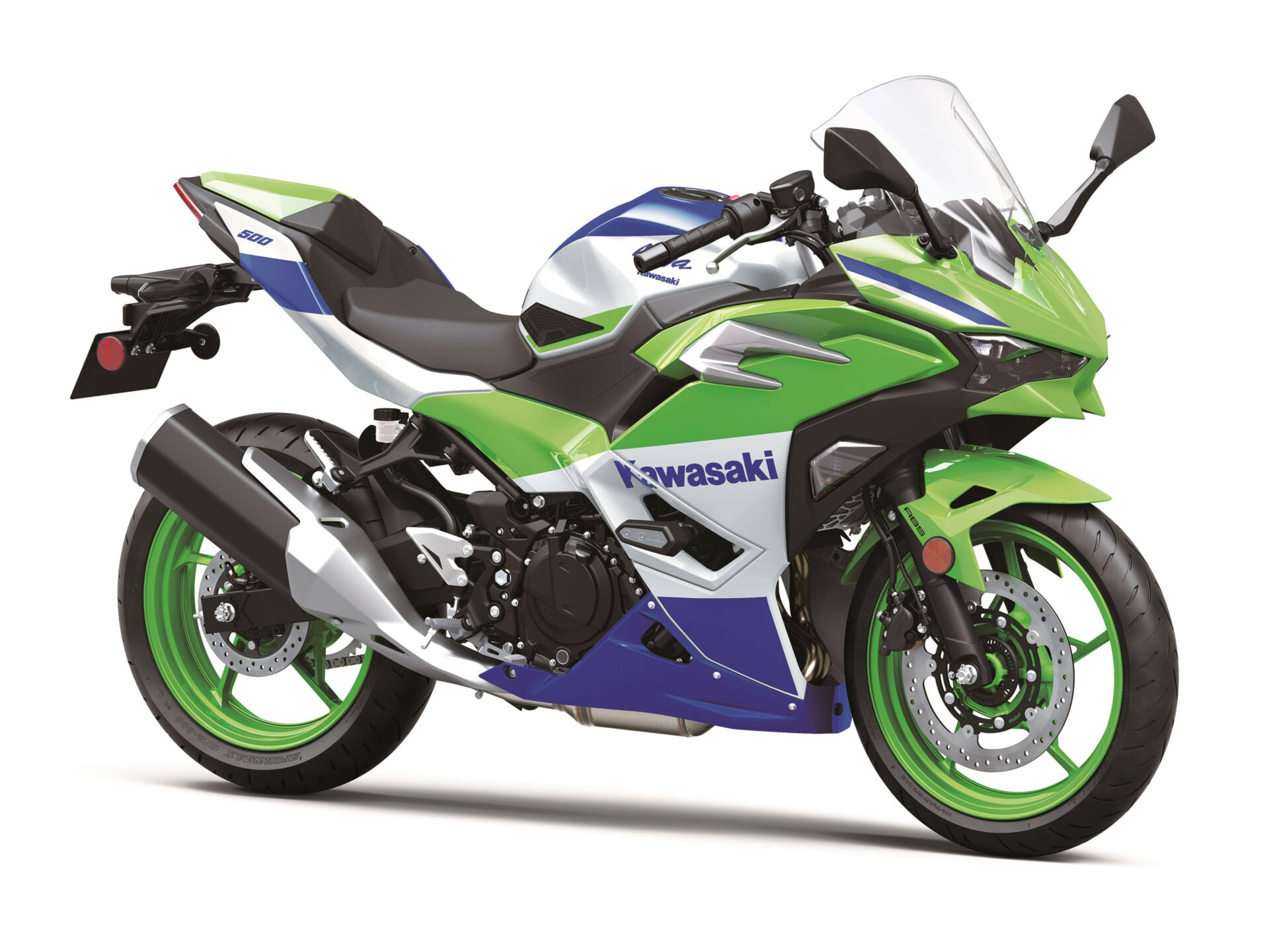 A 2024 Kawasaki Ninja® 500 SE 40th Anniversary Edition ABS. Photo courtesy Kawasaki Motors Corp., U.S.A.