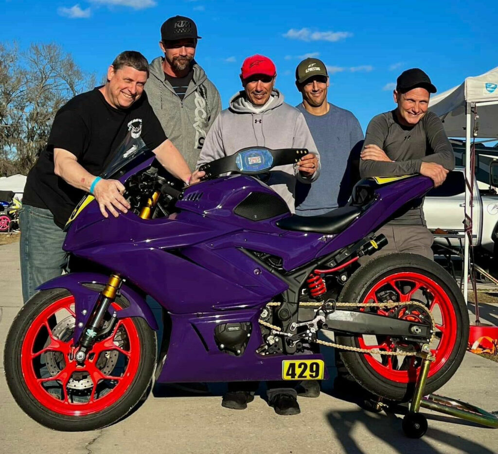 NFG Racing's (from left) Tom Kieth, Chris McLeod, Eddie Aguayo, Kevin Spaulding, and Dan Spaulding. Photo courtesy Thomas Ceparano. 