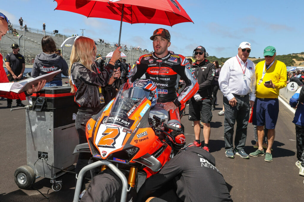 Josh Herrin, as seen during the 2023 season. Photo courtesy Ducati North America.