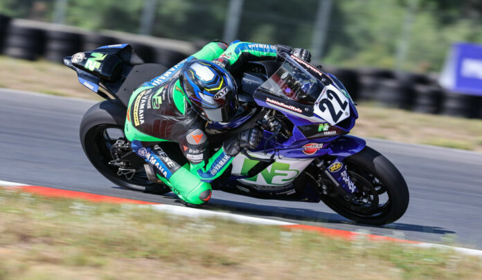 Blake Davis (22), as seen during the 2023 season. Photo by Brian J. Nelson.