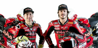 Two-time and defending Superbike World Champion Alvaro Bautista (left) and his teammate Nicolo Bulega (right). Photo courtesy Ducati.
