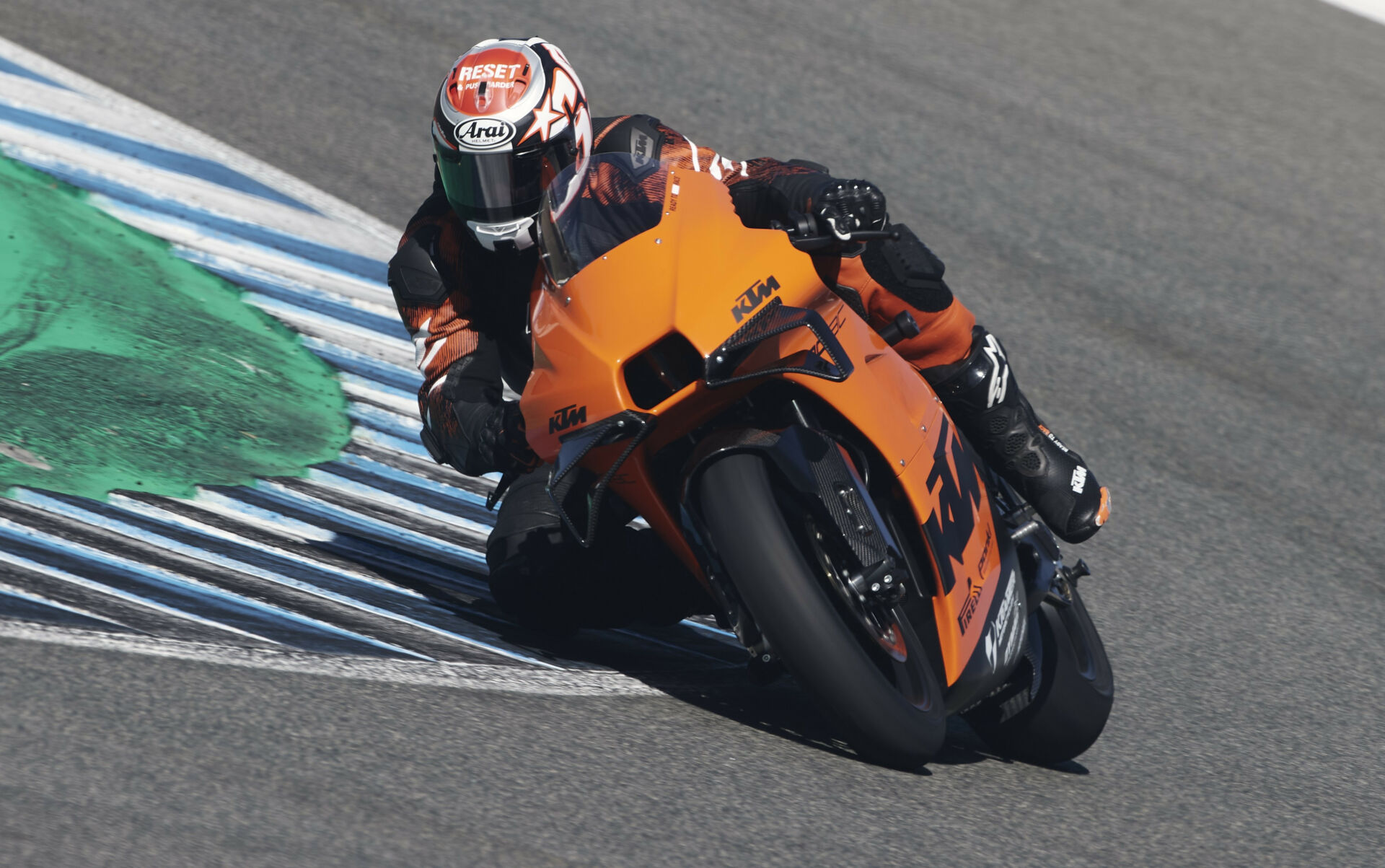 Racing Editor Chris Ulrich and the track-only KTM RC 8 C were the cover stars on the 2023 Roadracing World Trackday Directory. Photo courtesy KTM.