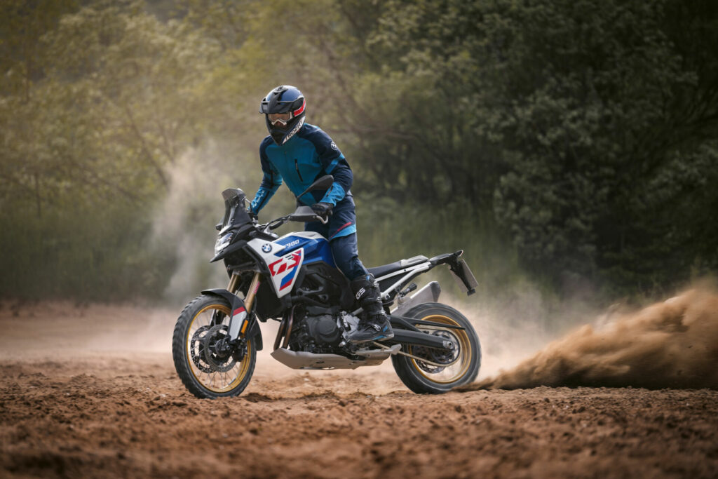 A BMW F 900 GS at speed. Photo courtesy BMW Motorrad.