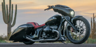 A BMW R 18 Transcontinental customized by Paul Yaffe. Photo courtesy BMW Motorrad.
