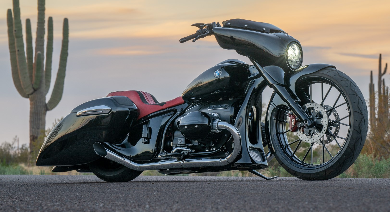 A BMW R 18 Transcontinental customized by Paul Yaffe. Photo courtesy BMW Motorrad.