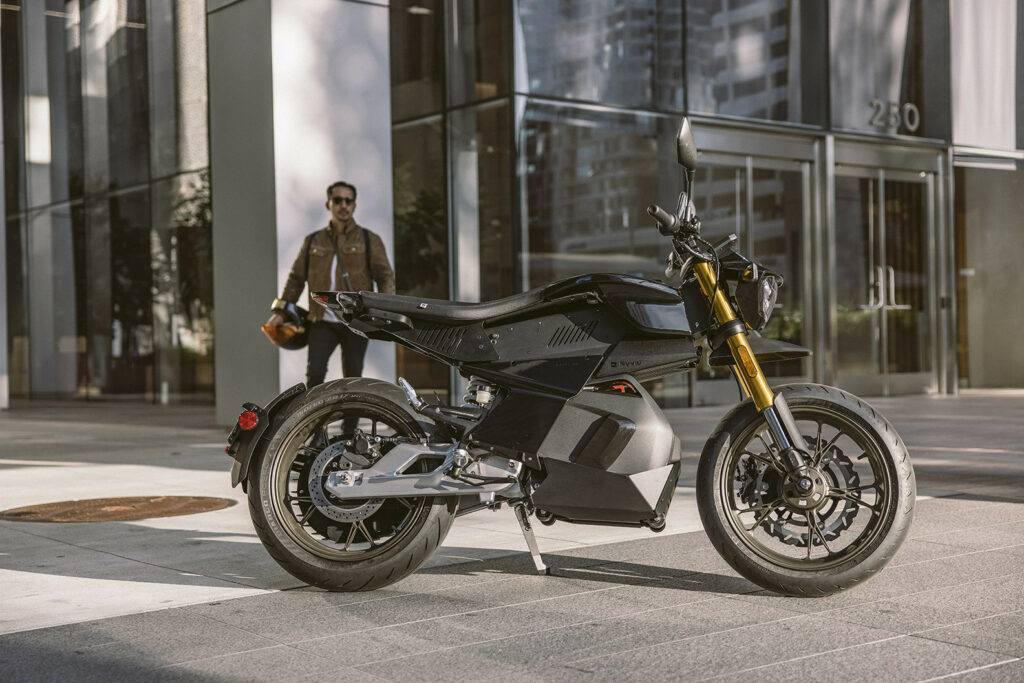 The Ryvid Anthem electric motorcycle is built in San Bernardino, California. Photo courtesy Ryvid.