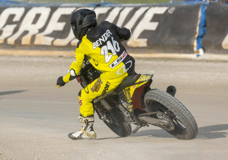 American Flat Track: Bender Riding GOMR Indian In SuperTwins