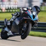 Cam Beaubier on his Tytlers Cycle Racing BMW M 1000 RR at Pittsburgh Race Complex in 2023, shortly before his season ended. Photo by Brian J. Nelson.
