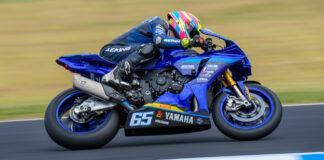 Cru Halliday (65). Photo by RbMotoLens, courtesy ASBK.