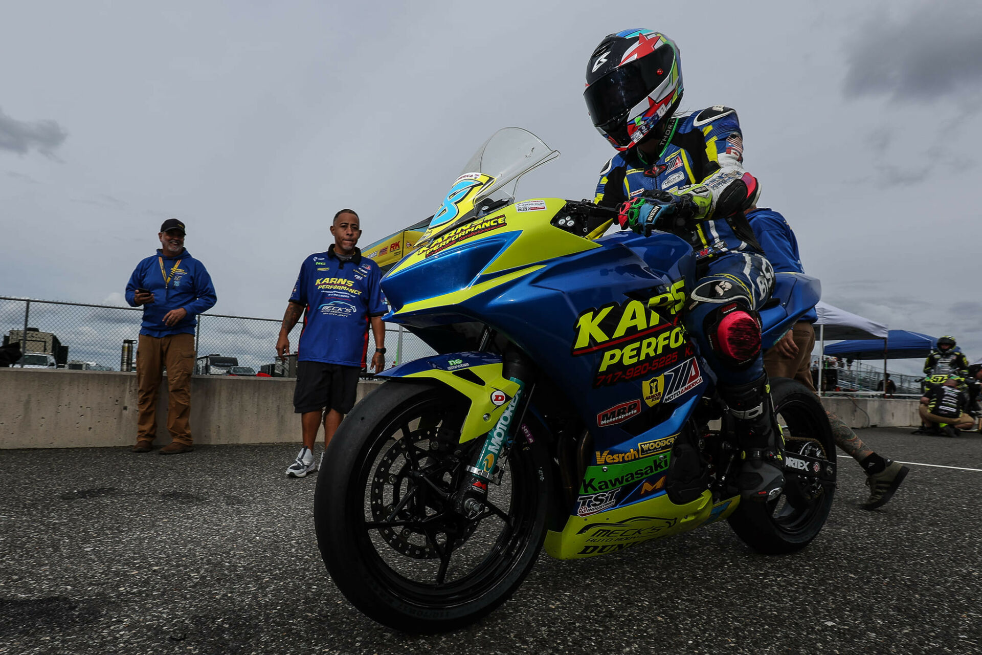 Elisa Gendron-Belen at a MotoAmerica event in 2023. Photo by Brian J. Nelson.