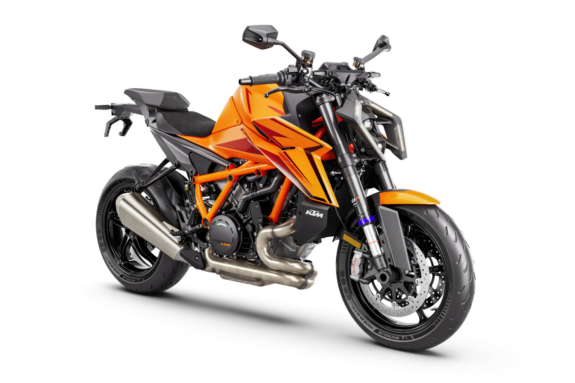 A 2024-model KTM 1390 Super Duke R EVO. Photo courtesy KTM.