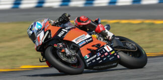 Josh Herrin (1) at Daytona in 2023. Photo by Brian J. Nelson, courtesy Ducati.