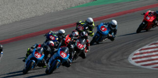 American Mikey Lou Sanchez (55) in action in 2023. Photo courtesy Sanchez Racing.