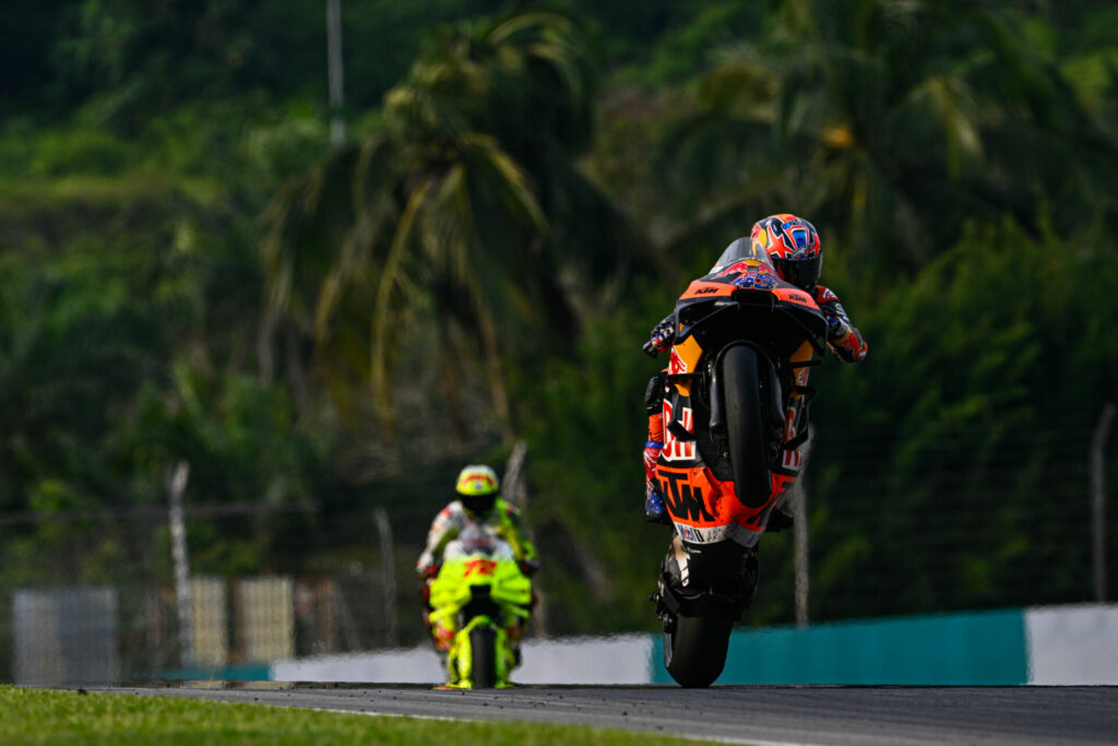 Jack Miller (43) and Marco Bezzecchi (72). Photo courtesy MotoGP.com.