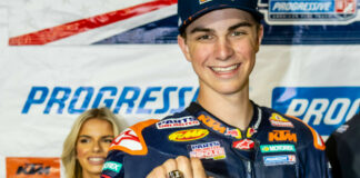 Kody Kopp with his custom Thom Duma Fine Jewelers ring, memorializing one of his AFT Singles Championships. Photo by Tim Lester, courtesy AFT.