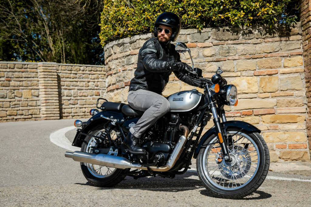 A Benelli Imperiale 400 on the road. Photo courtesy Benelli/Keeway America.