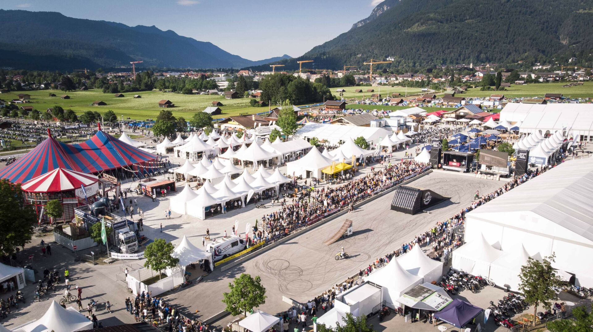 A scene from BMW Motorrad Days in Garmisch-Partenkirchen, Germany, in 2019. Photo courtesy BMW Motorrad.