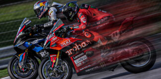 Toprak Razgatlioglu (left) and Nicolo Bulega (right). Image courtesy Dorna.