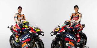Repsol Honda's 2024 MotoGP riders Joan Mir (left) and Luca Marini (right). Photo courtesy Repsol Honda.