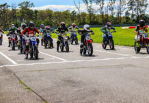 A grid at a NJminiGP race at New Jersey Motorsports Park in 2021. Photo courtesy NJminiGP.