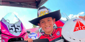 American Mikey Lou Sanchez. Photo courtesy Finetwork MIR Racing Team.