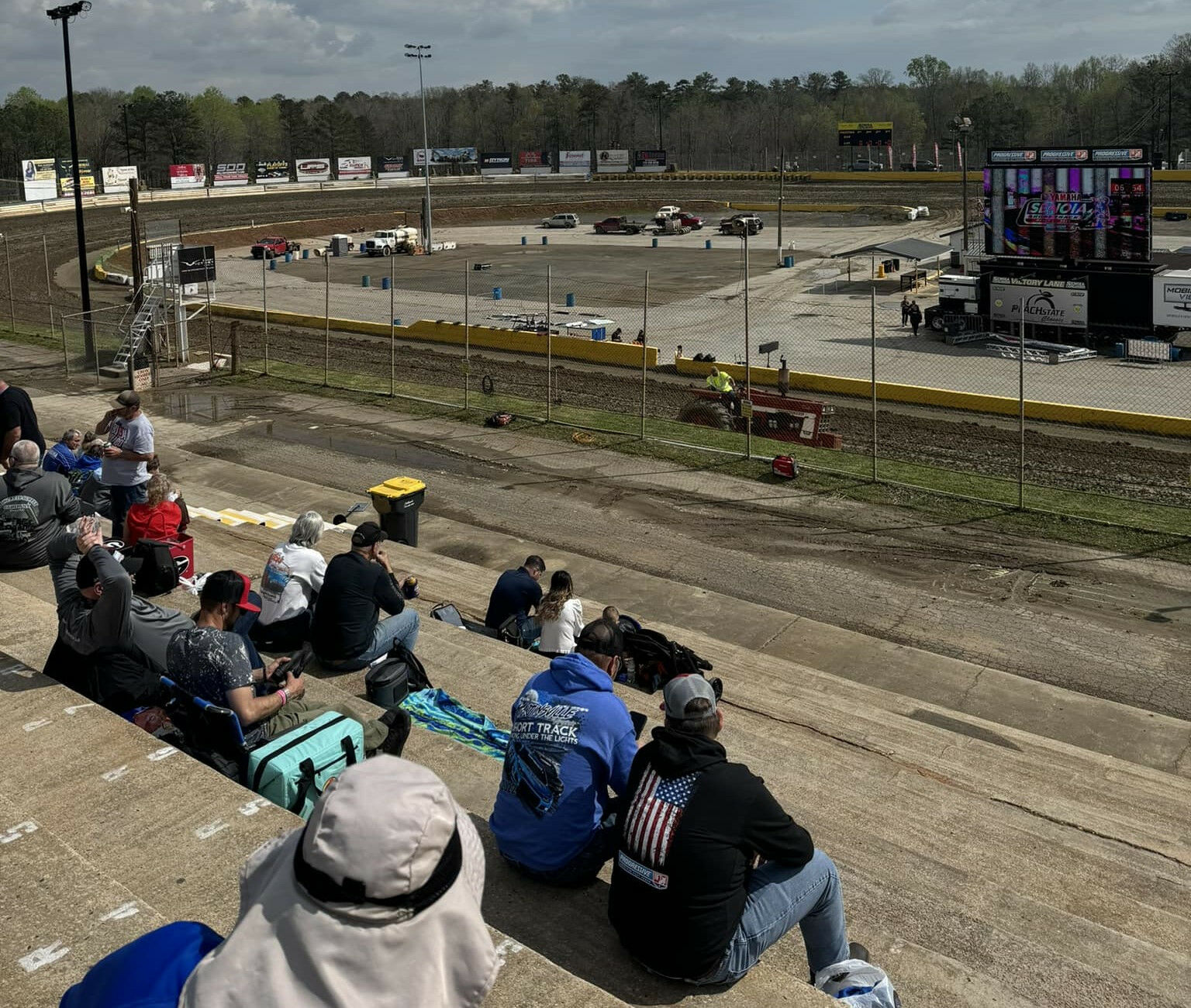 Crews were not able to get the track in usable condition Saturday in Georgia. Photo courtesy AFT.
