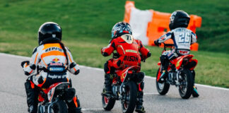 MotoAmerica Mini Cup racers will battle for contingency payouts of over $130,000 from Kawasaki, Honda and Yamaha in the 2024 Mission Mini Cup By Motul regional qualifiers and the National Finale at Road America in August. Photo courtesy MotoAmerica.