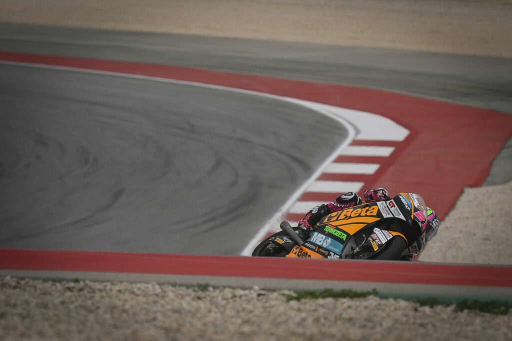 Alonso Lopez (21). Photo courtesy Dorna.